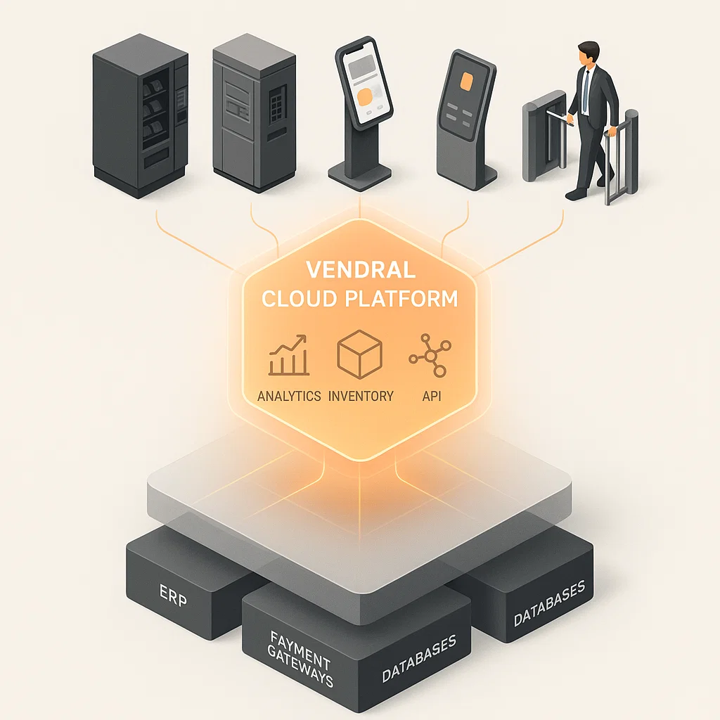 Vendral mælaborð fyrir sjálfsala